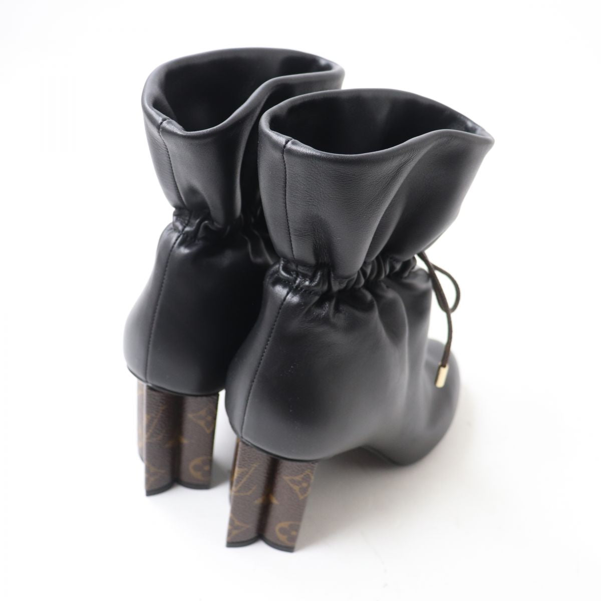 LOUIS VUITTON boots leather black Women 40