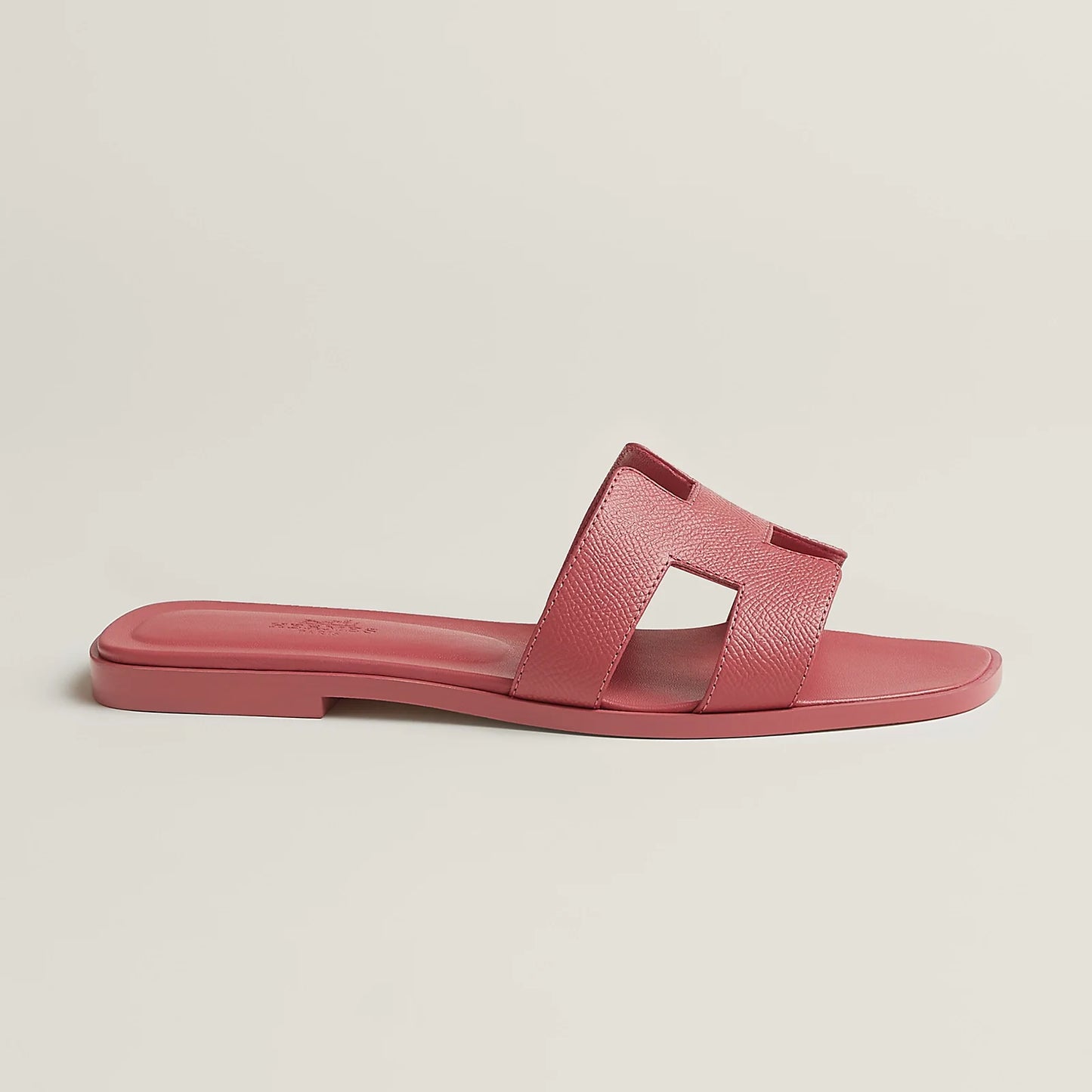 HERMÈS ORAN LEATHER SANDALS