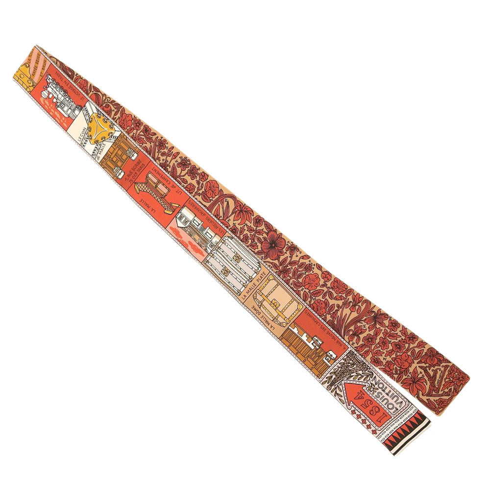 LOUIS VUITTON scarf M70856 silk Brown / red Judrui Bando BB Women