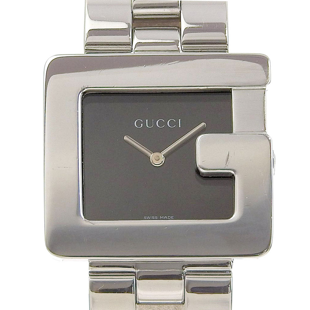 GUCCI Watches Quartz 4600L Stainless Steel Silver black dial Women
