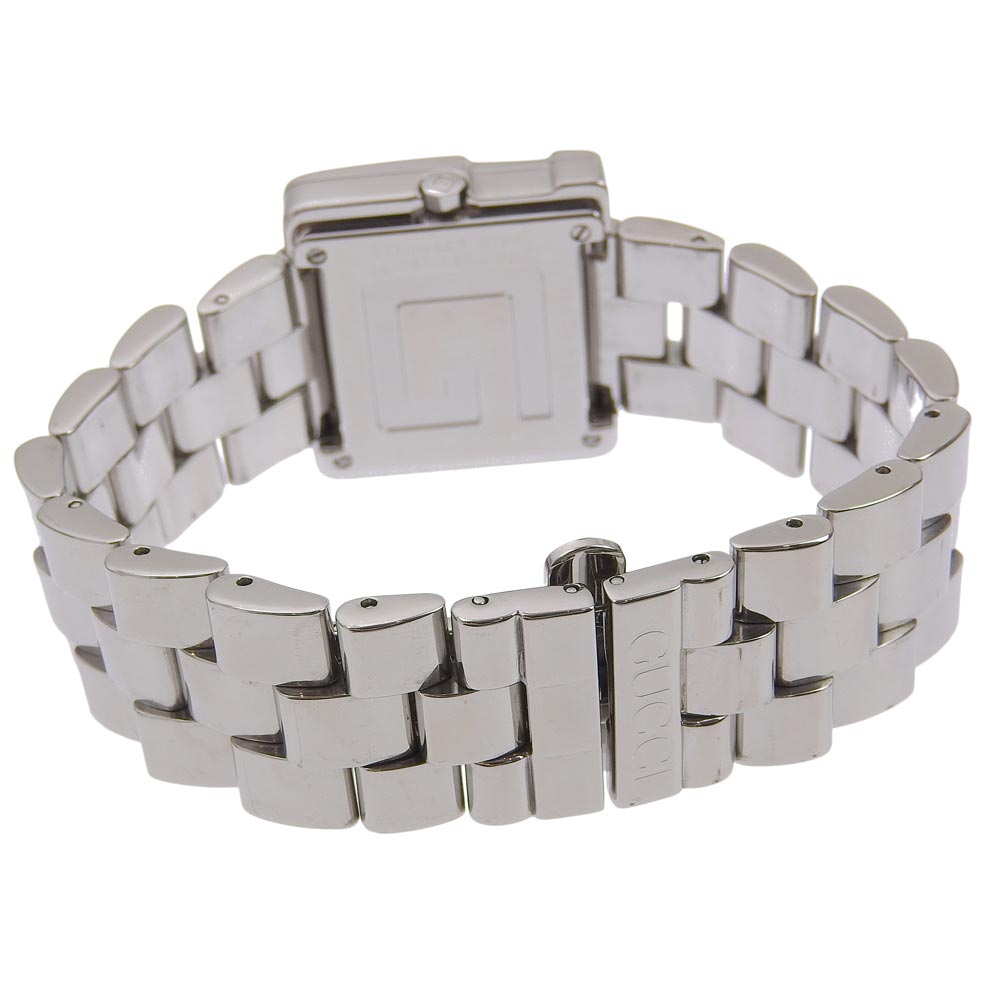 GUCCI Watches Quartz 4600L Stainless Steel Silver black dial Women