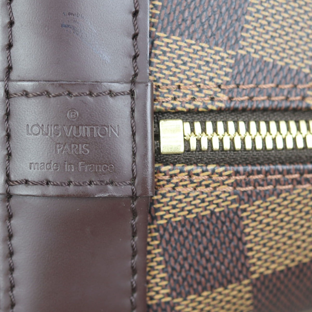 Louis Vuitton Alma PM Damier Ebene | Gold Brass Hardware