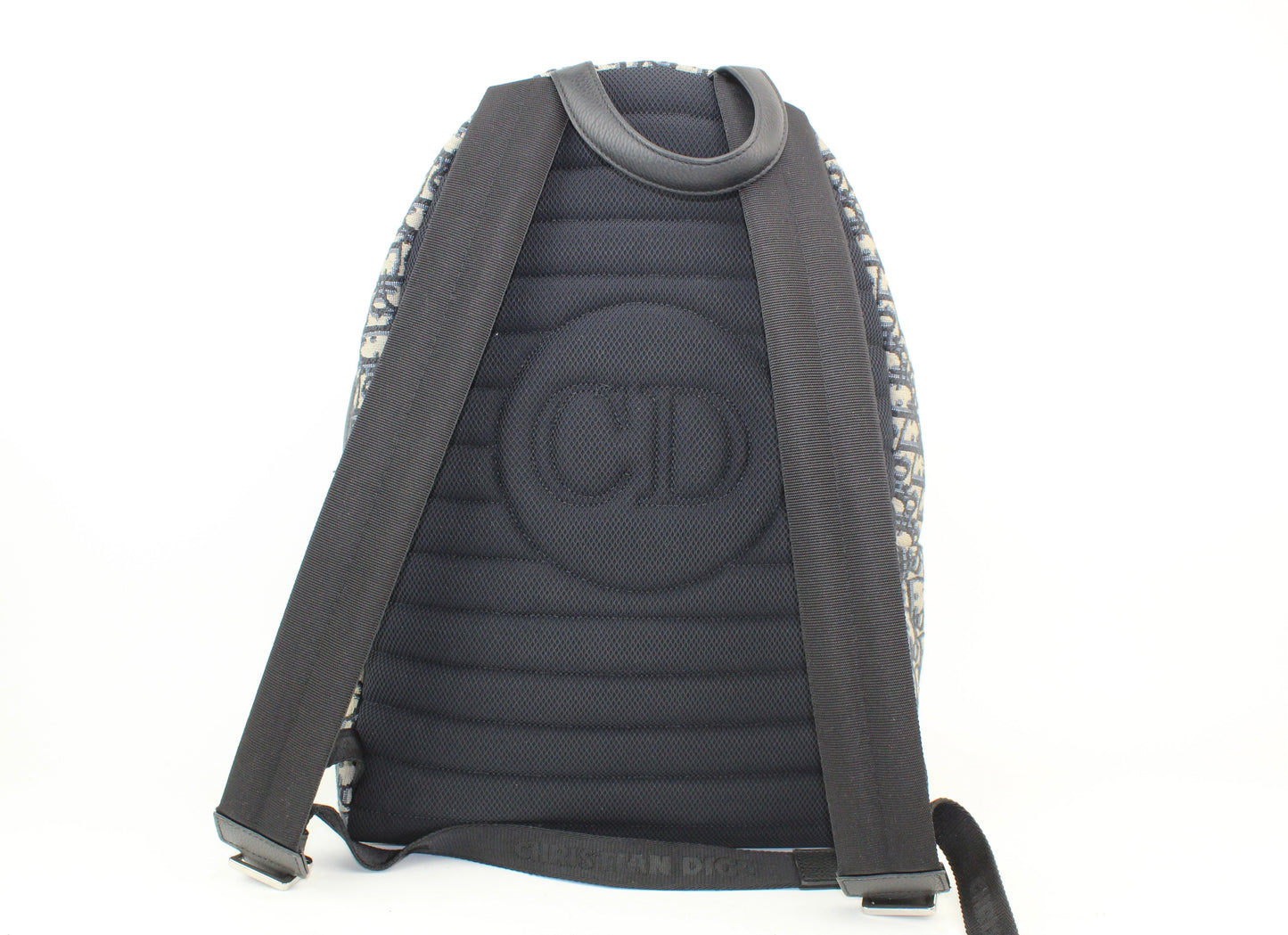 Dior Rider Beige and Black Dior Oblique Jacquard Backpack