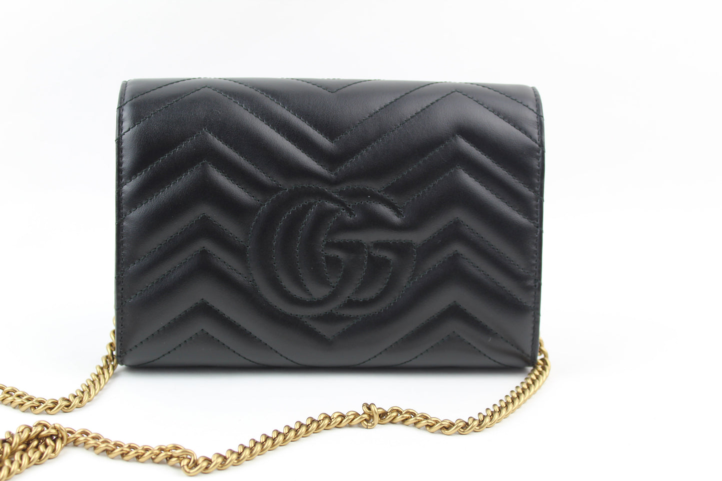 Gucci Gg Marmont Matelasse Mini Chain Bag