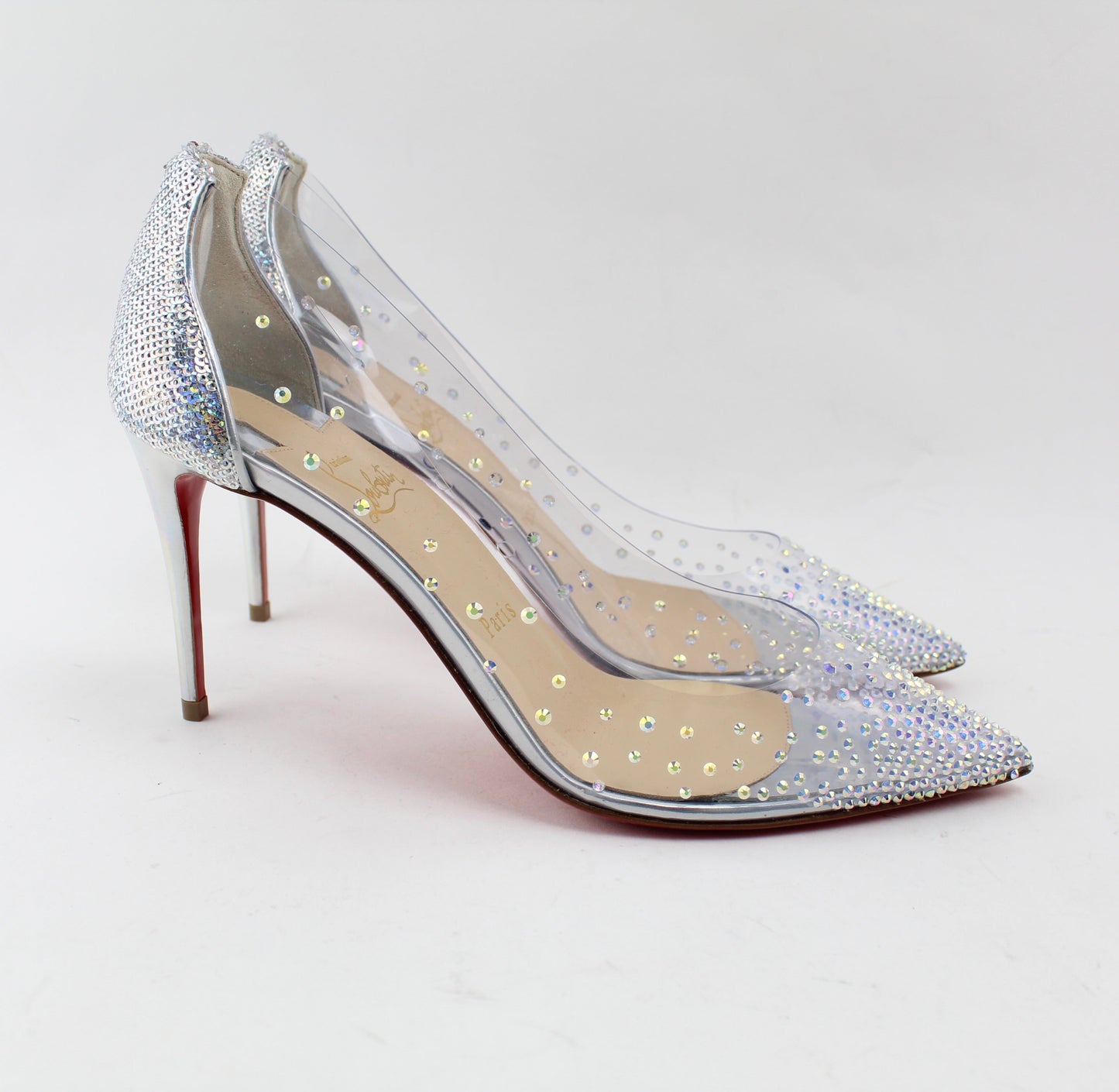CHRISTIAN LOUBOUTIN  DEGRASTRASS PVC 85 MM SIZE 39
