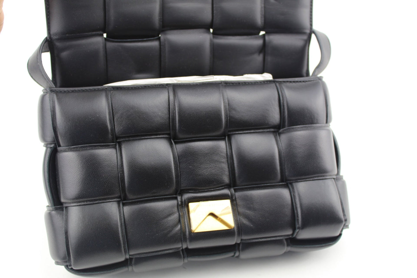 Bottega Veneta Padded Cassette Bag Black