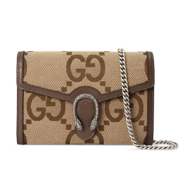 Gucci Dionysus GG Jumbo Wallet on chain