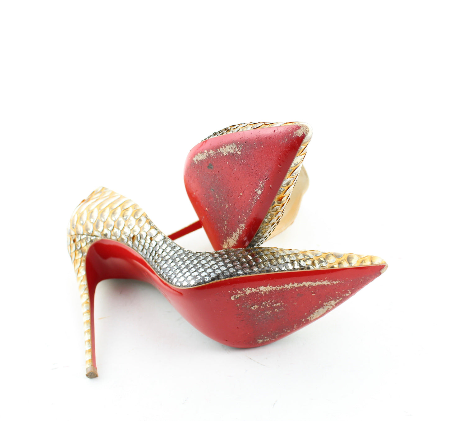 CHRISTIAN LOUBOUTIN SO KATE 120 PYTHON TROPICANA