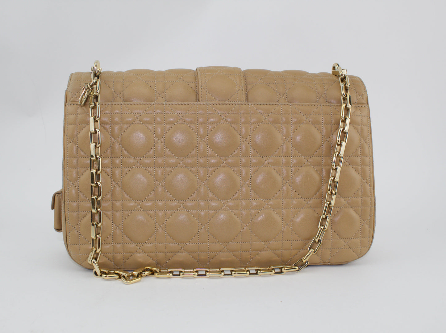 DIOR QUILTED LEATHER LARGE MISS DIOR FLAP BAG
