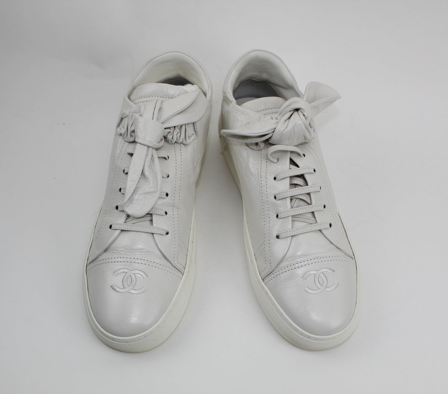CHANEL LEATHER SNEAKERS