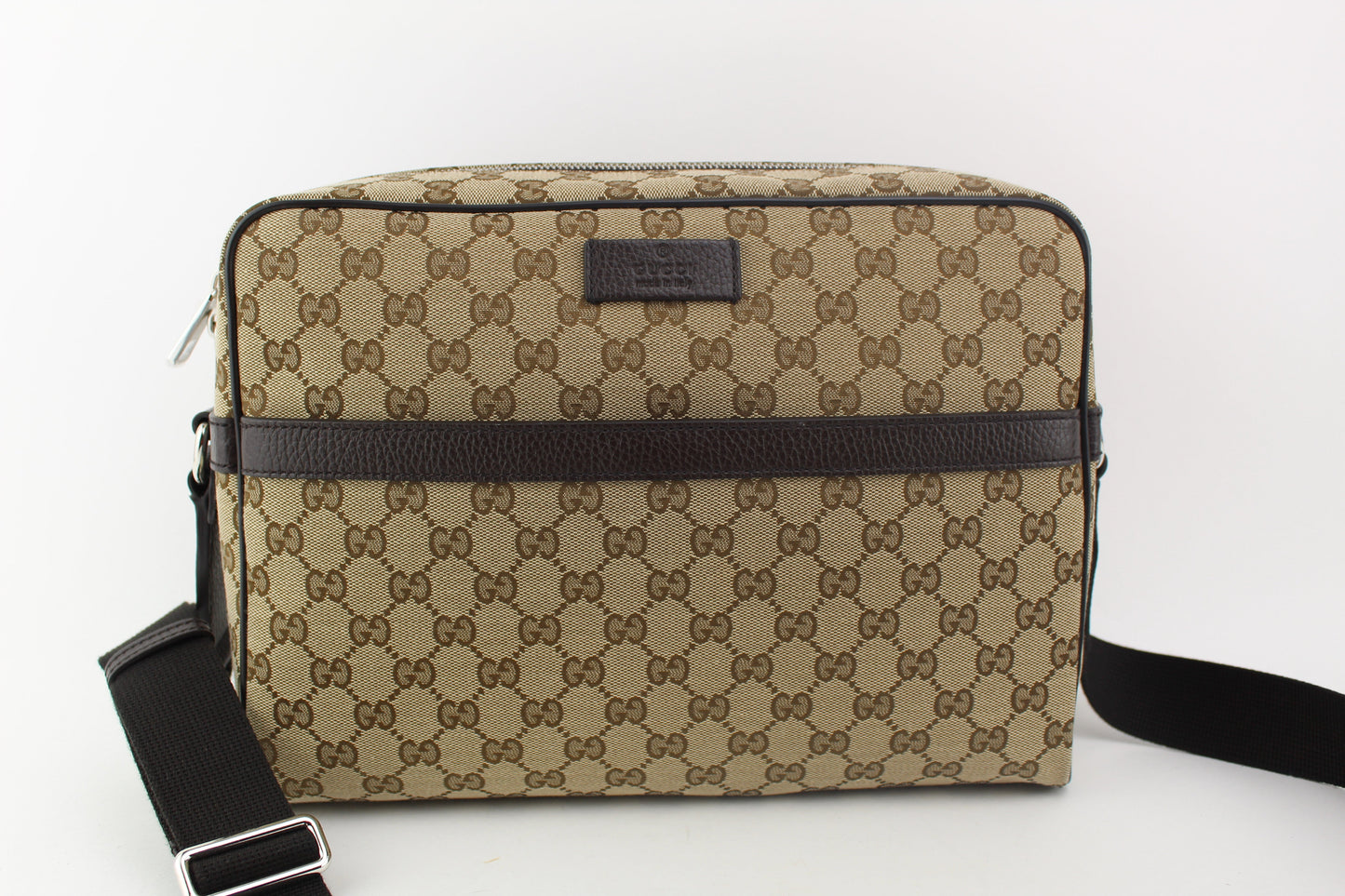 Gucci GG Canvas Crossbody Large Messenger Bag