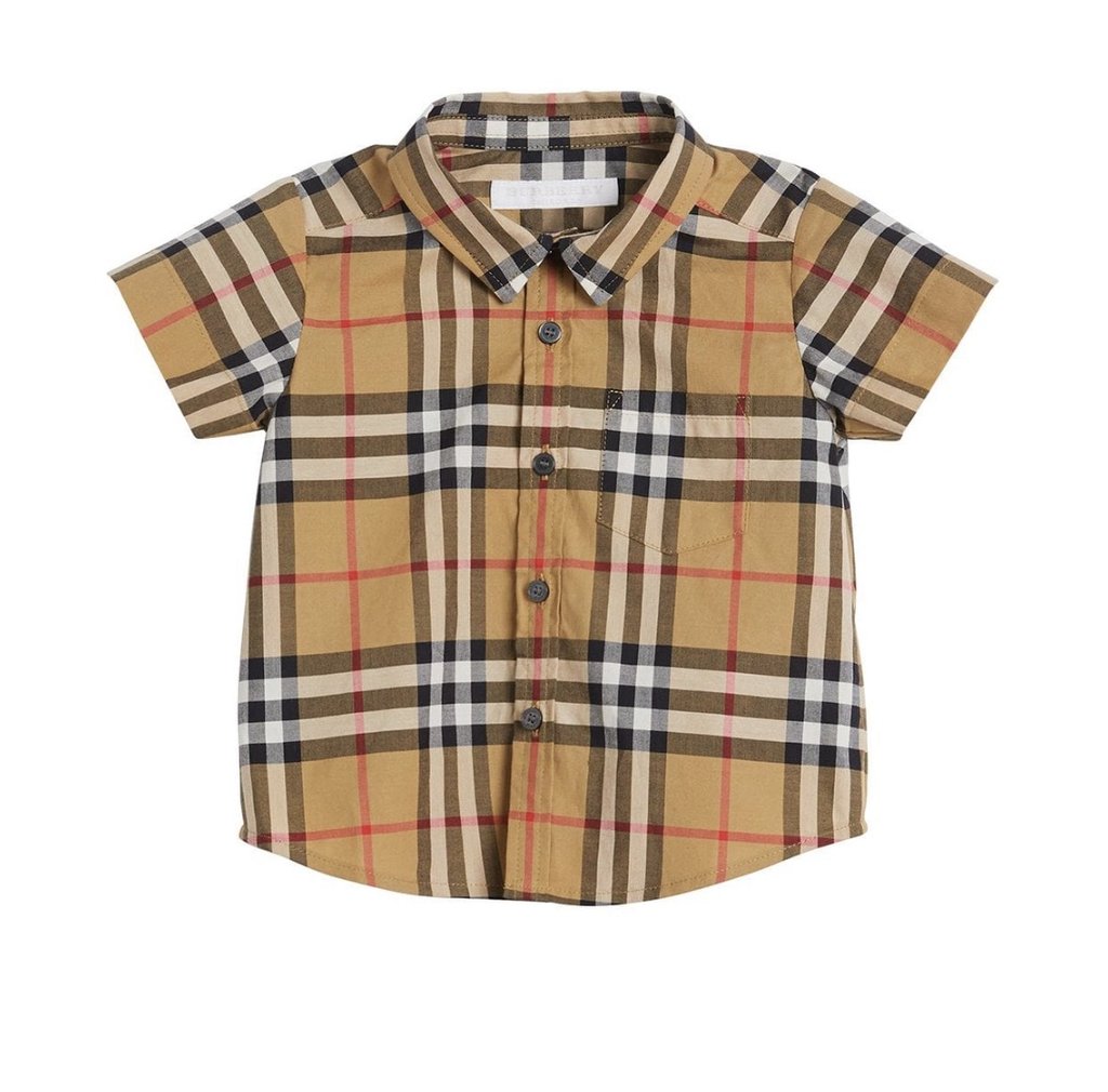 BURBERRY PLAID BUTTON UP