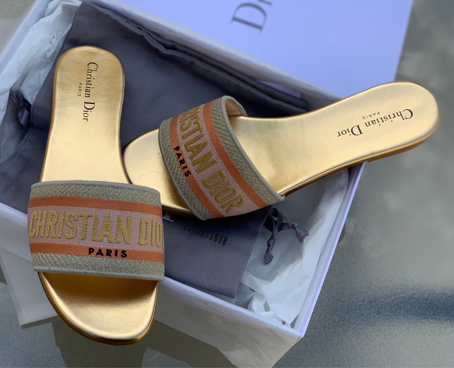 CHRISTIAN DIOR DWAY MULES