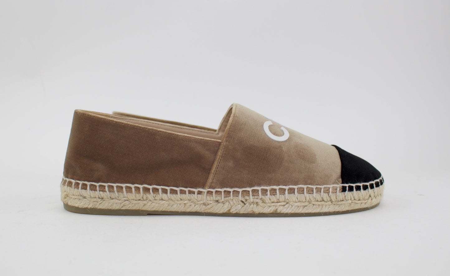CHANEL VELVET ESPADRILLES