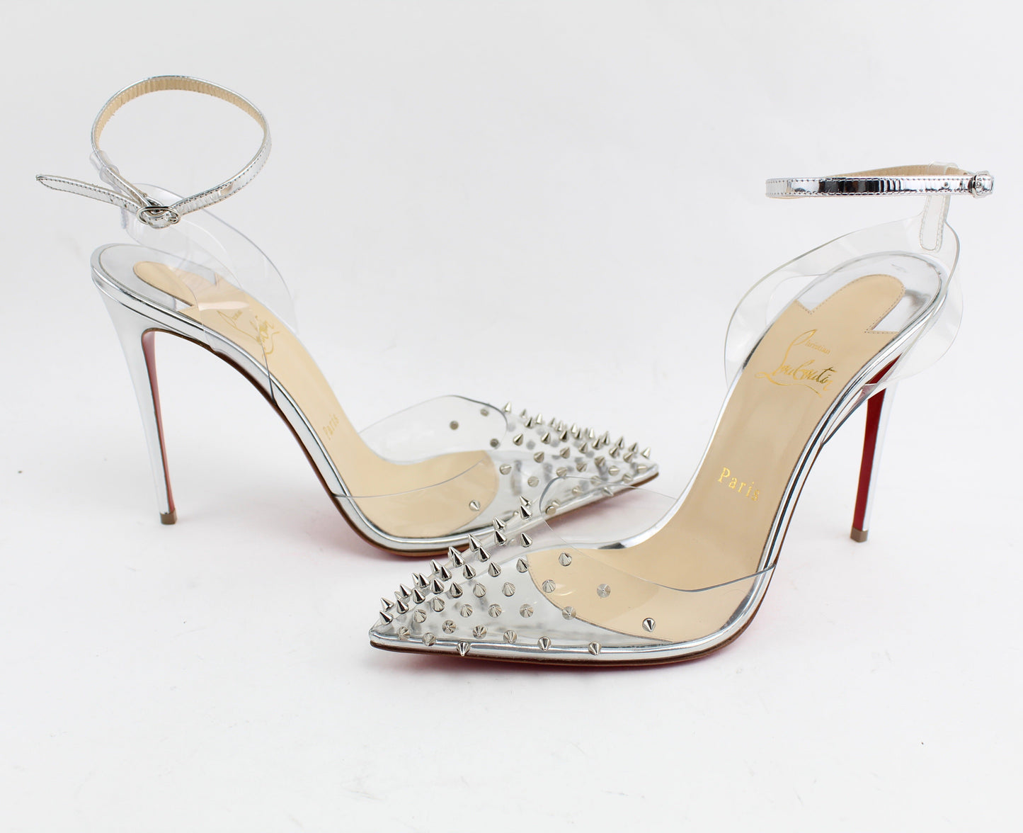 CHRISTIAN LOUBOUTIN SPIKOO 100MM  PVC