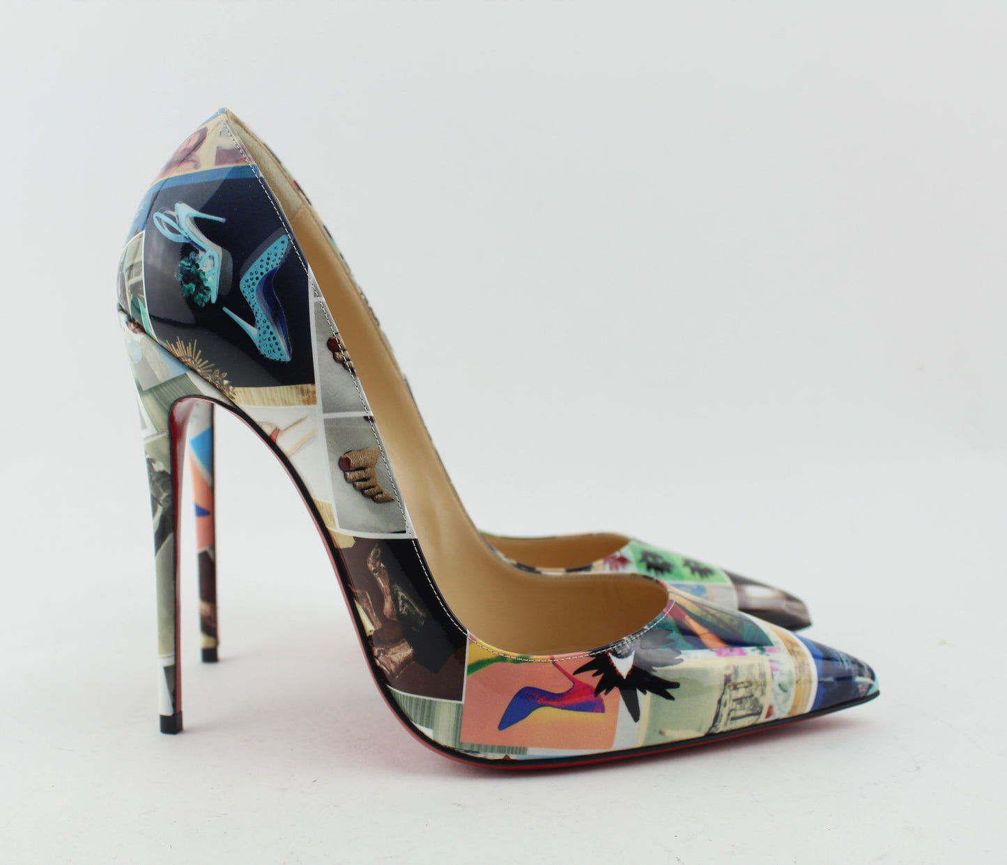 CHRISTIAN LOUBOUTIN SO KATE 120 PATENT COLLAGE SIZE 40