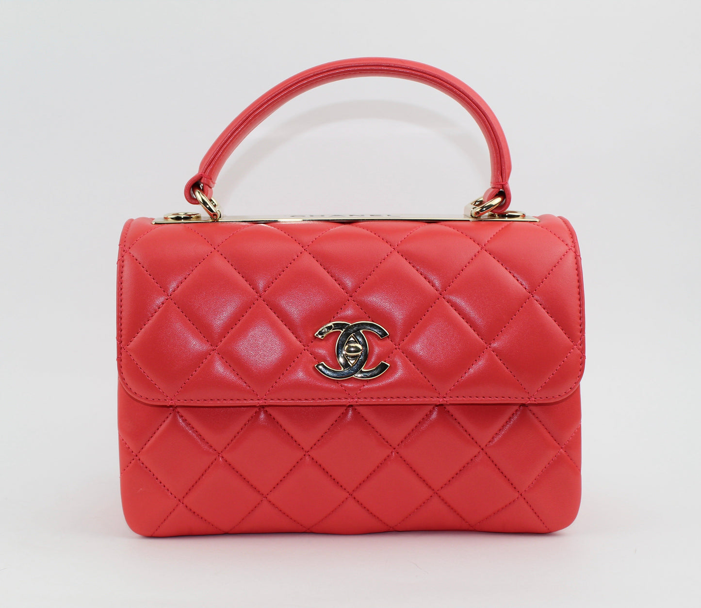 CHANEL FLAP BAG WITH TOP HANDLE