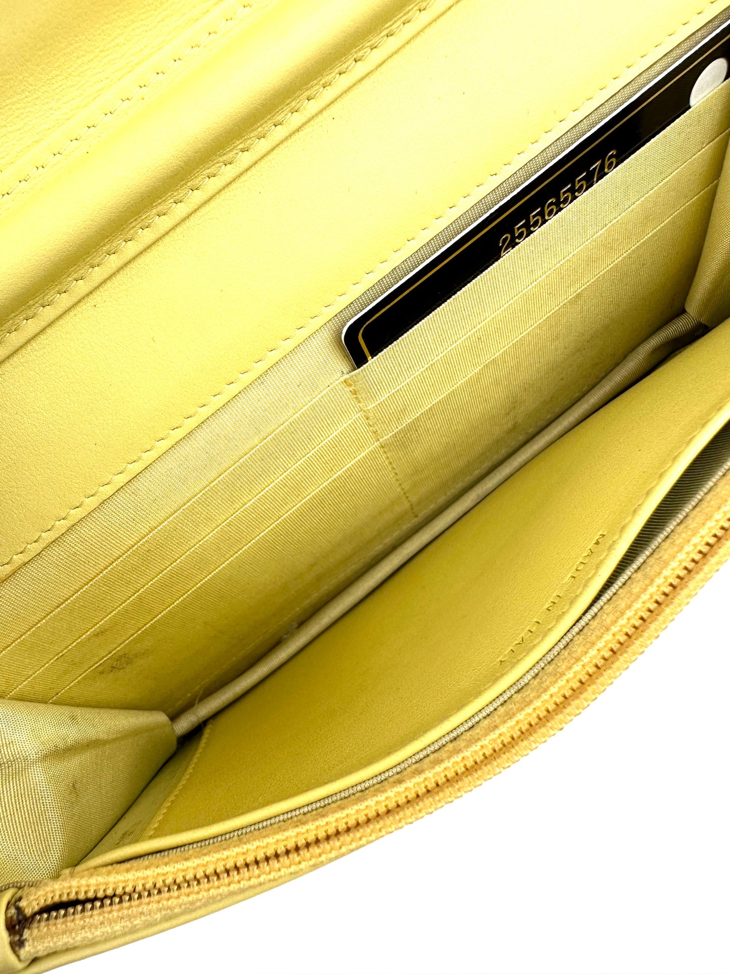 Chanel Wallet on Chain in Yellow