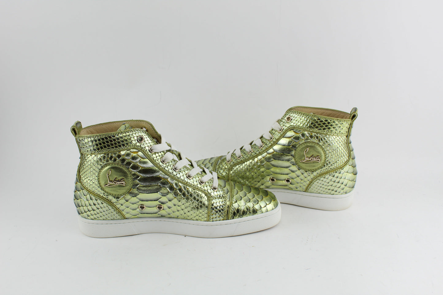CHRISTIAN LOUBOUTIN PYTHON SNEAKERS SIZE 40