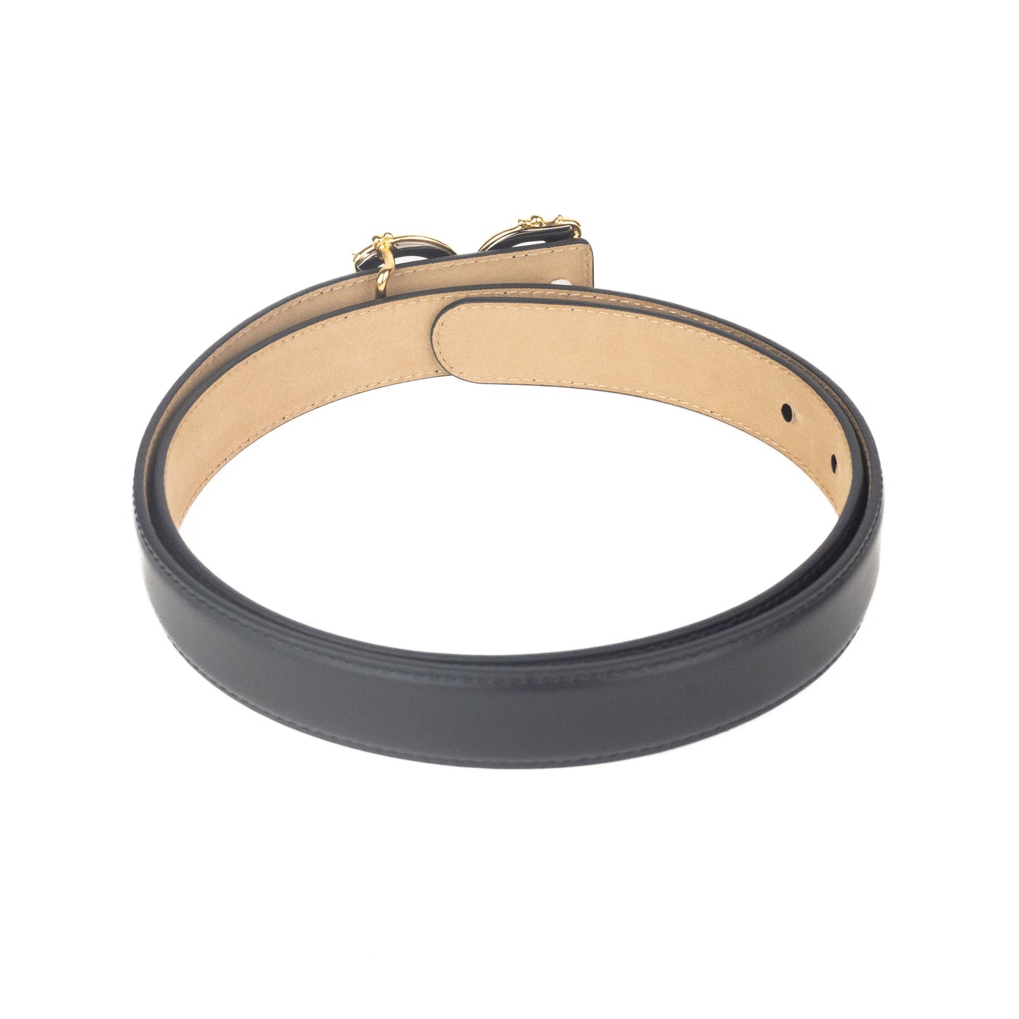 Dolce & Gabbana Leather belt with baroque DG logo