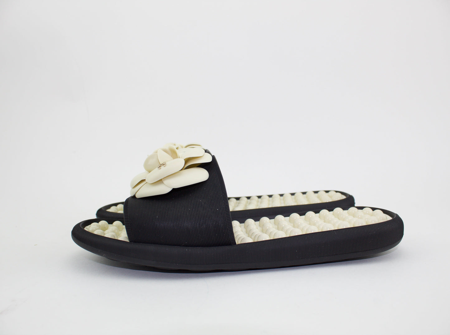 CHANEL CAMELLIA POOL SLIDES
