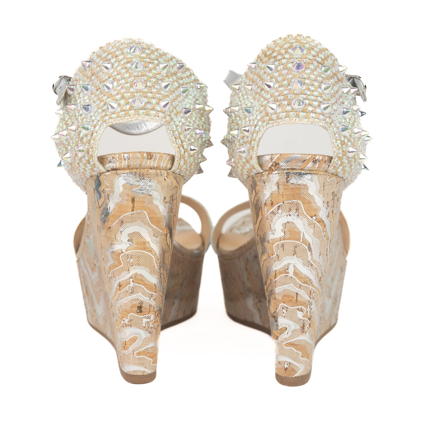 Christian Louboutin Bellamonica 120 Speechio Silver