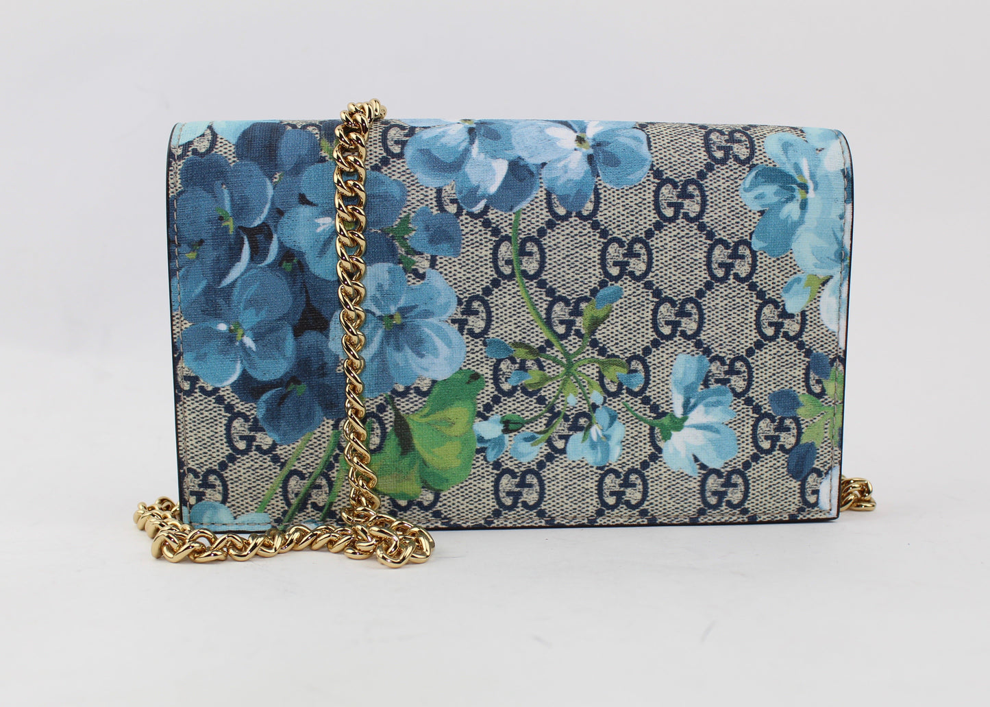 GUCCI GG BLOOMS SUPREME CHAIN WALLET