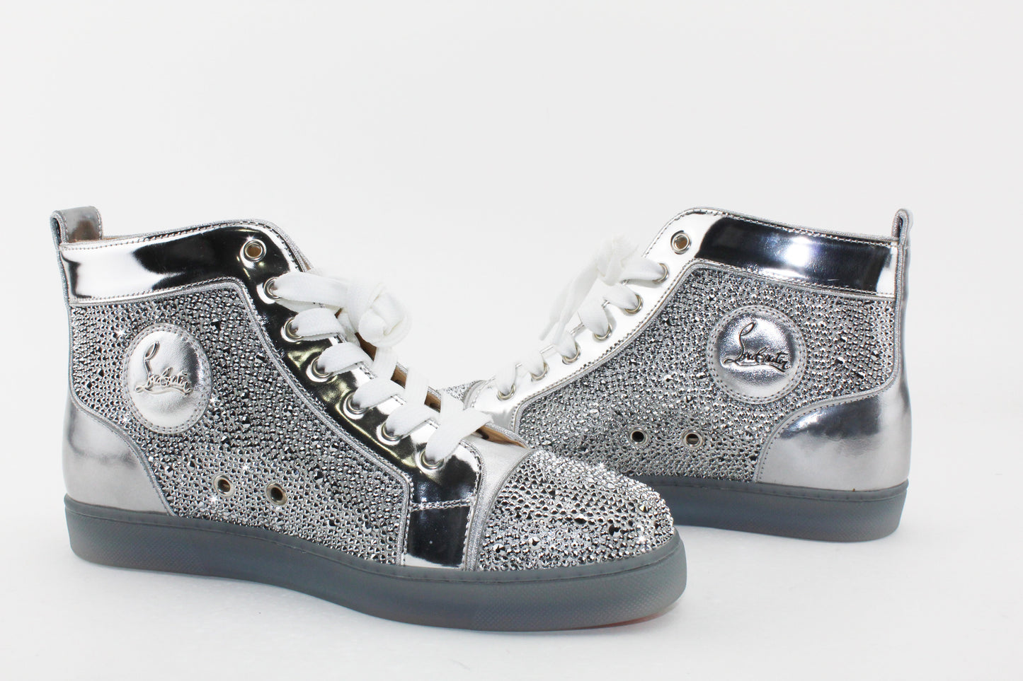 Christian Louboutin Louis Woman Flat Strass Sneakers