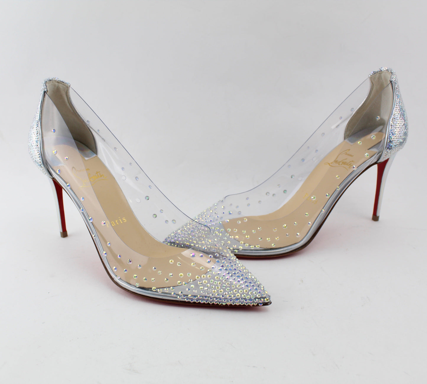 CHRISTIAN LOUBOUTIN  DEGRASTRASS PVC 85 MM SIZE 39