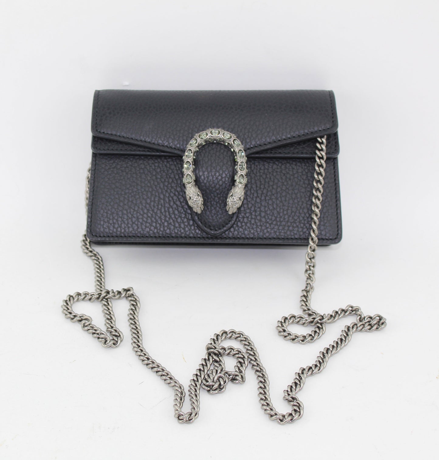 Gucci Dionysus GG Supreme Super Mini Bag in Black