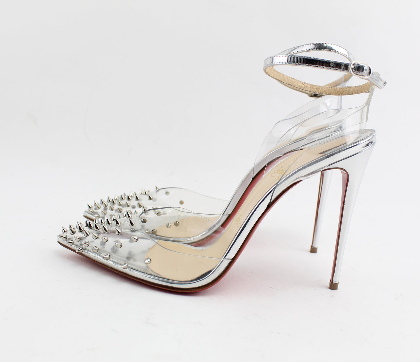 CHRISTIAN LOUBOUTIN SPIKOO 100MM  PVC