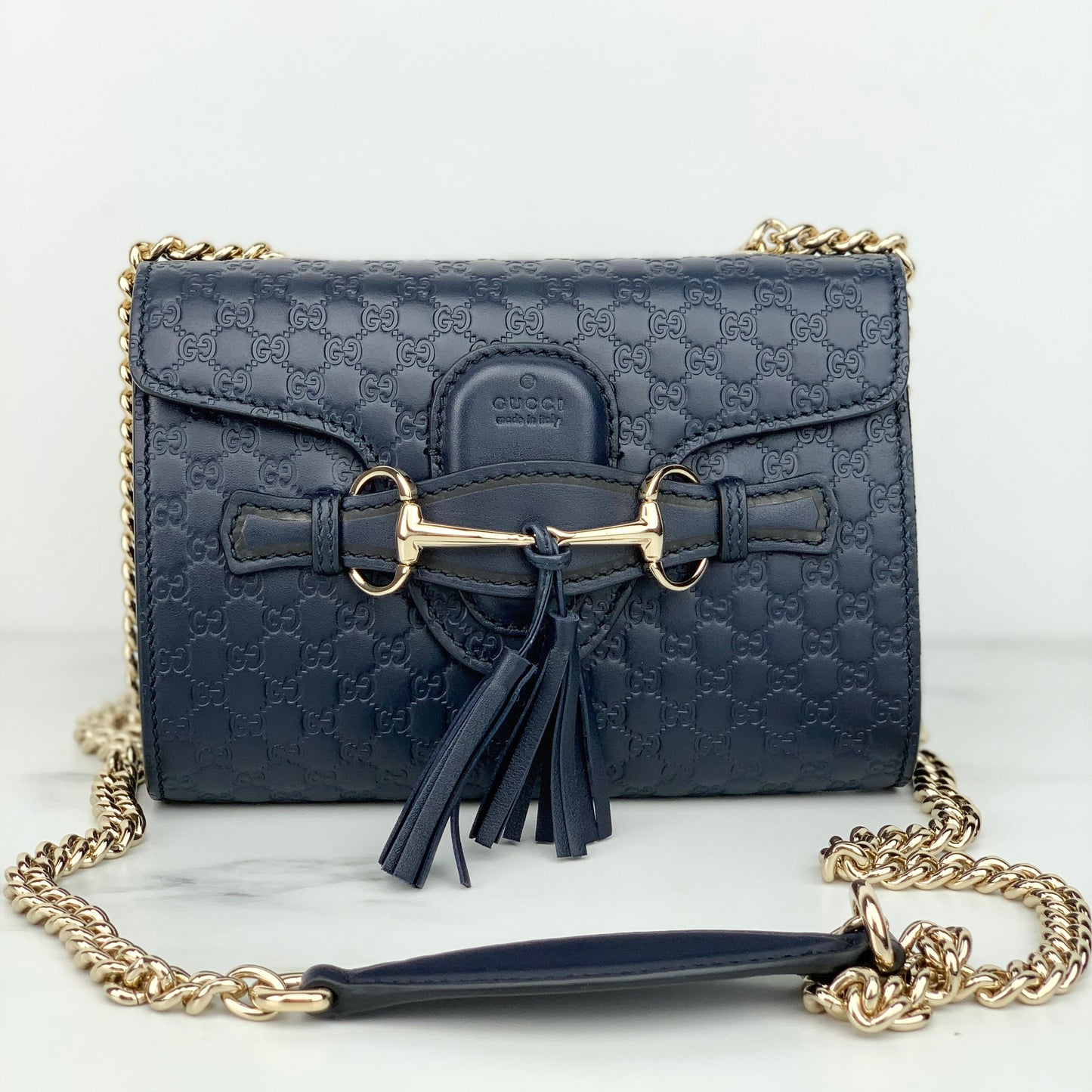 Gucci Emily Guccissima Mini Chain Bag