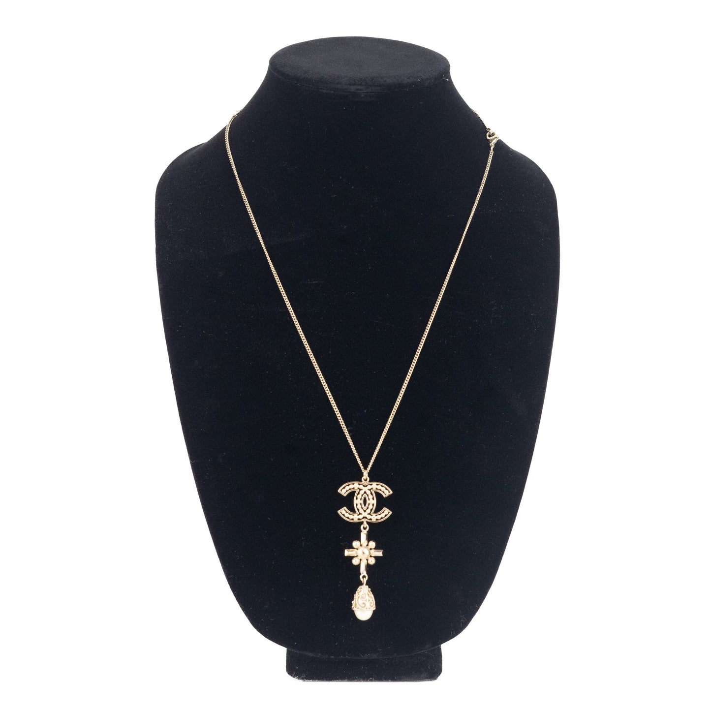 Chanel CC Gold Necklace