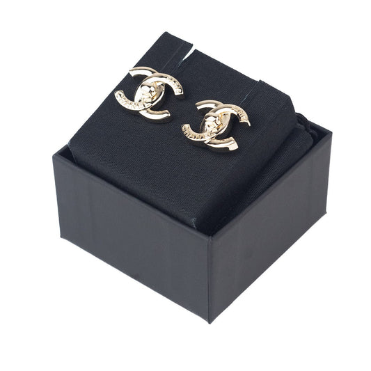 Chanel CC Golden Earrings