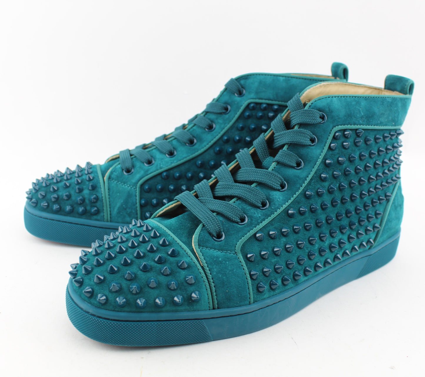 CHRISTIAN LOUBOUTIN  LOUIS SPIKES HIGH TOP SNEAKER SIZE 45