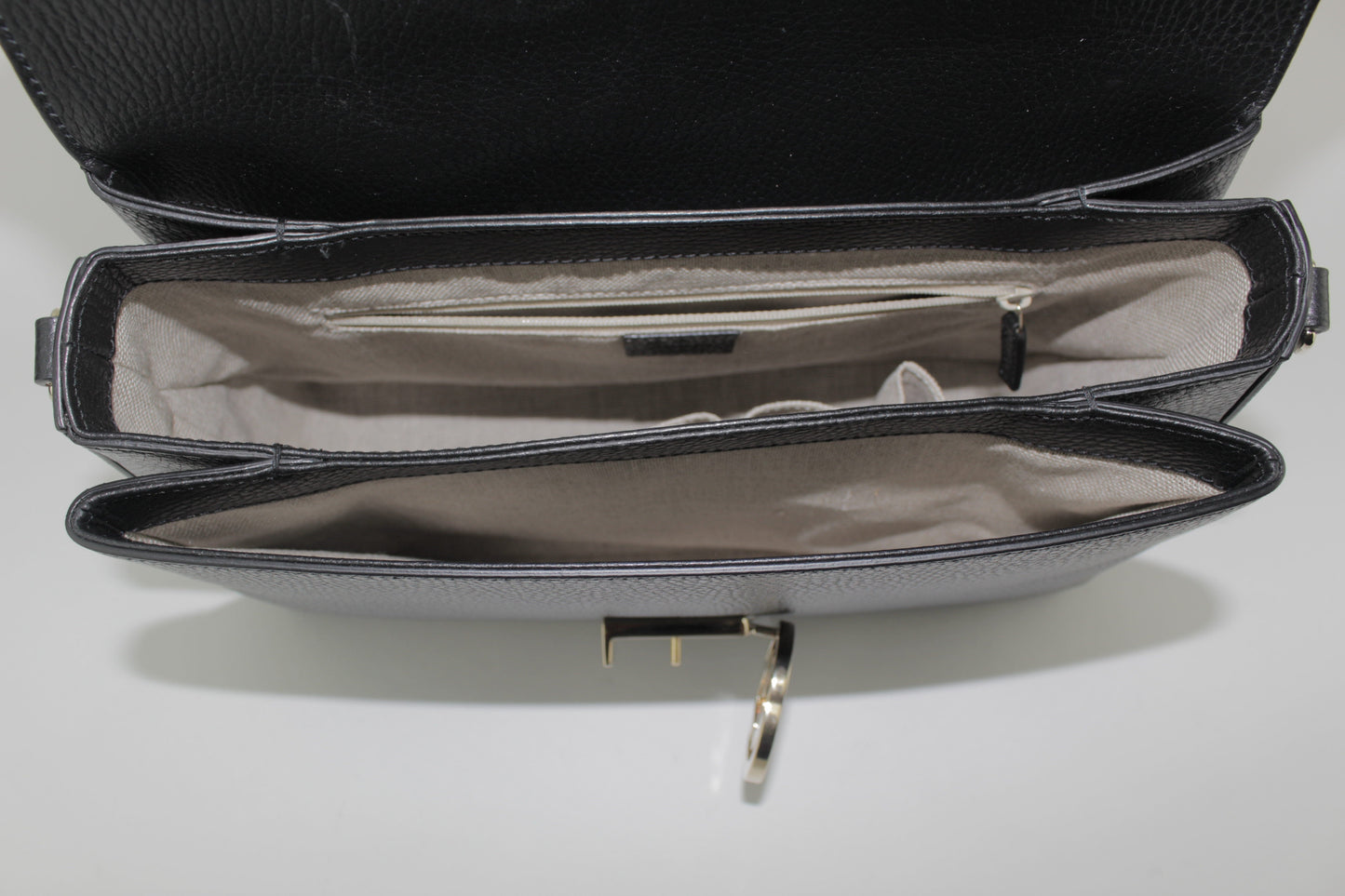 GUCCI DOLLAR CALFSKIN INTERLOCKING G TOP HANDLE SHOULDER BAG