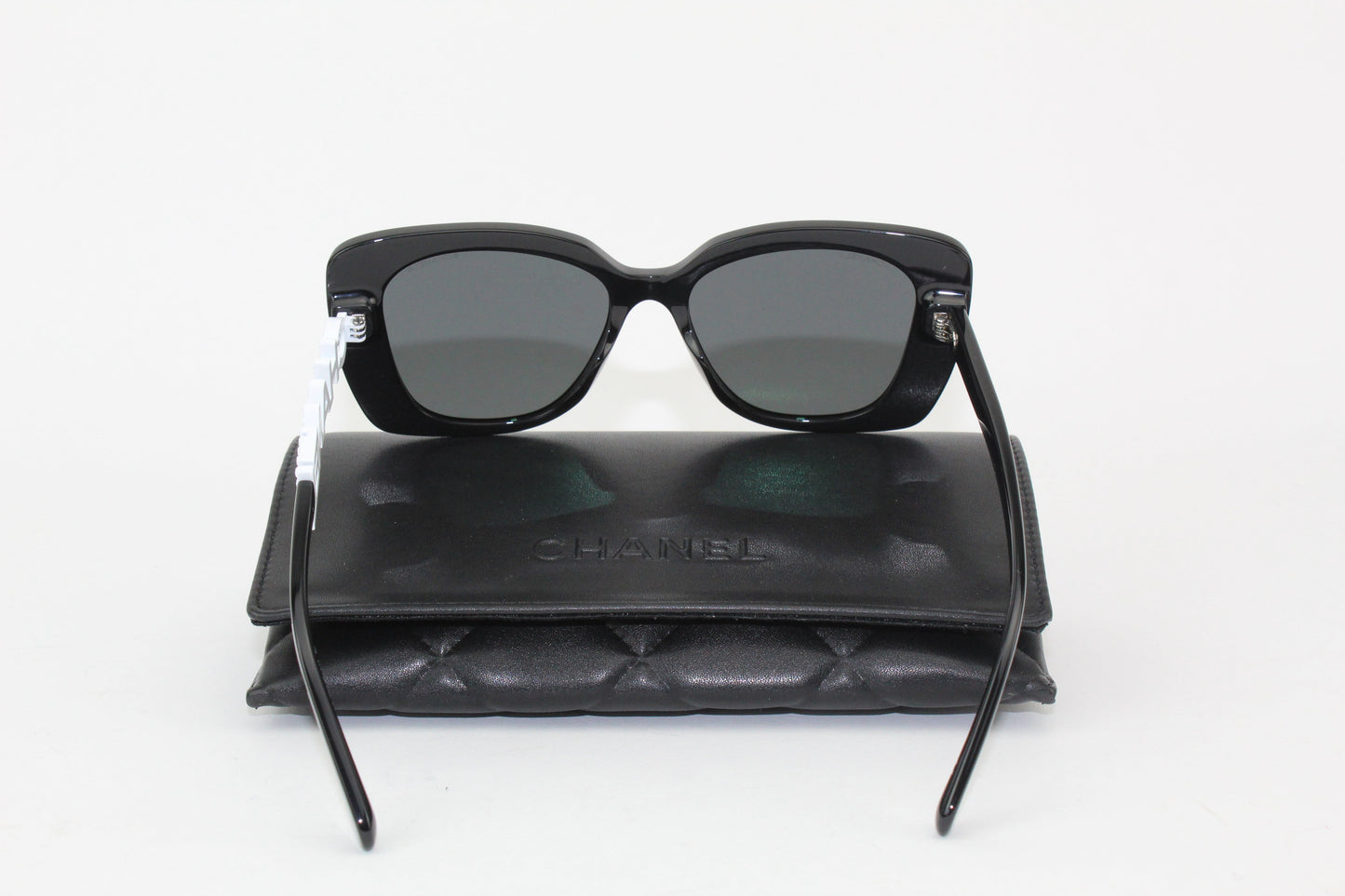 Chanel Square Sunglasses (White Lettering)