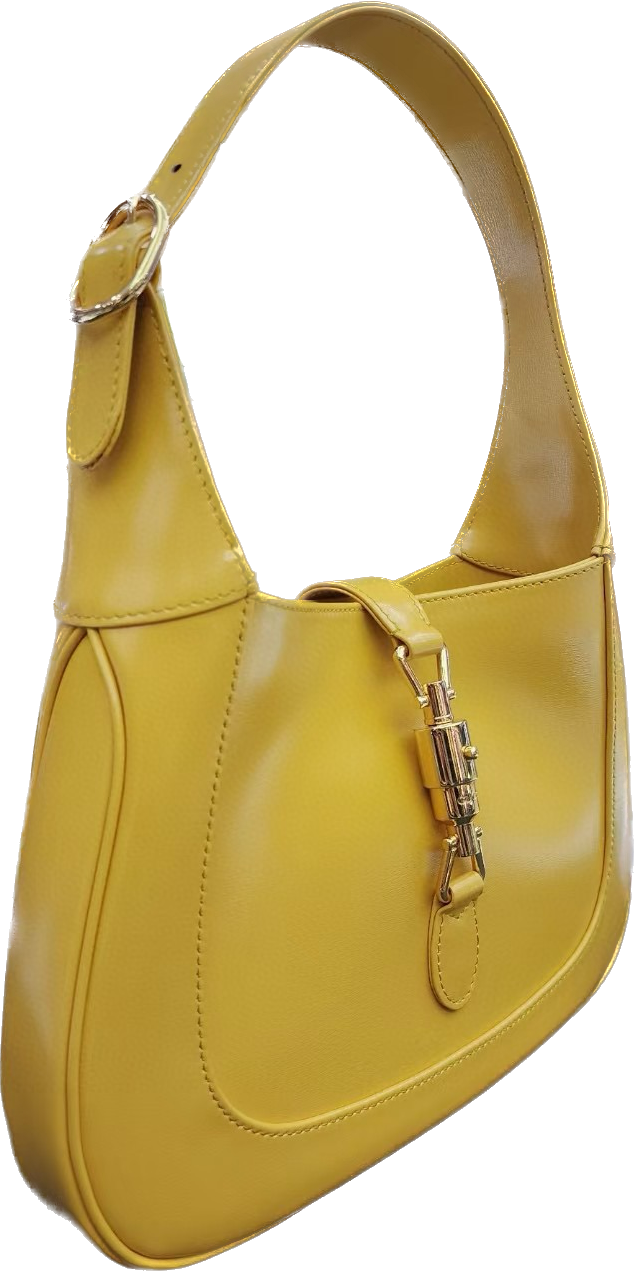 Gucci Jackie 1961 Yellow Small Leather bag with strap