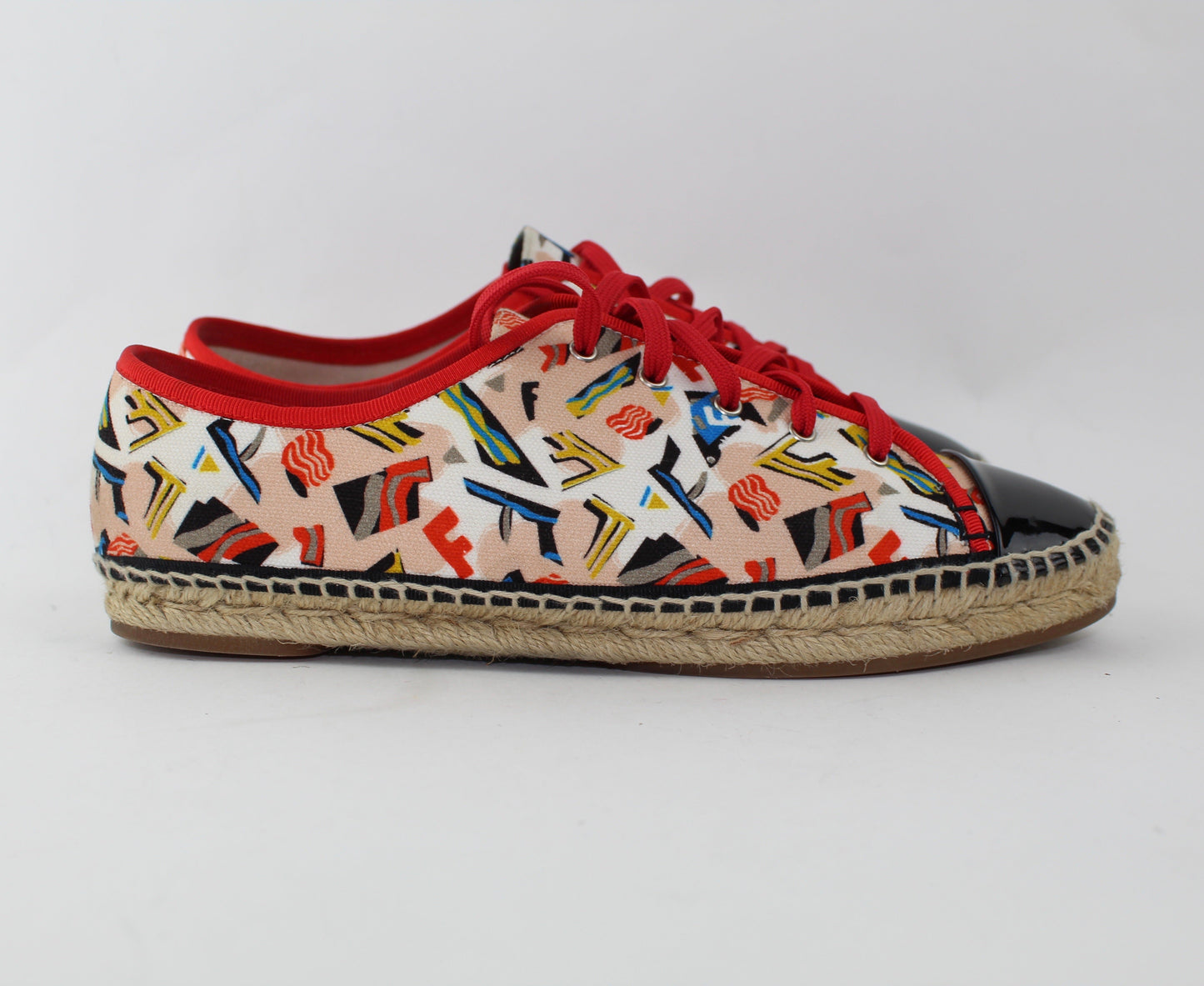 FENDI WOMEN'S JUNIA CANVAS SNEAKERS SIZE 39