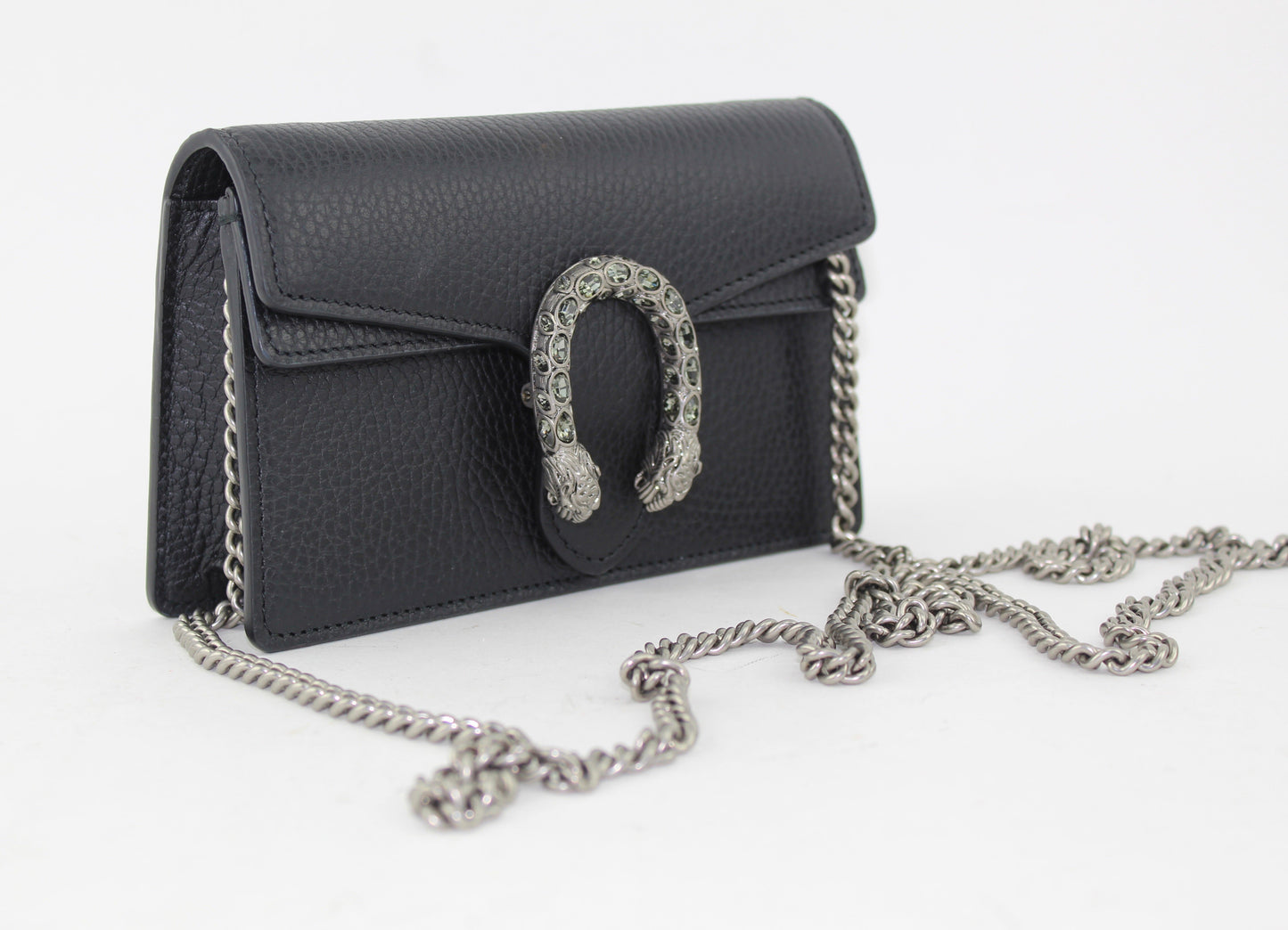 Gucci Dionysus GG Supreme Super Mini Bag in Black