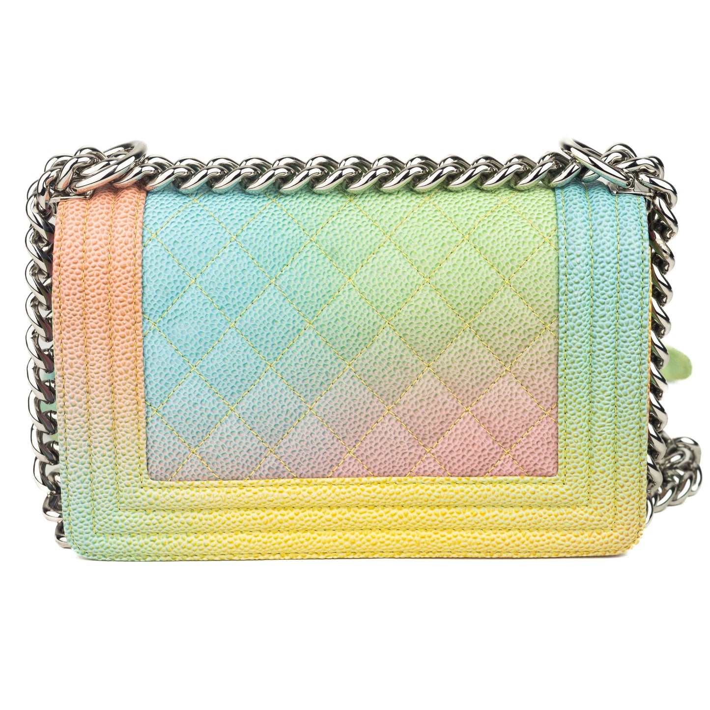 Chanel Caviar Quilted Rainbow Small Cuba Boy bag