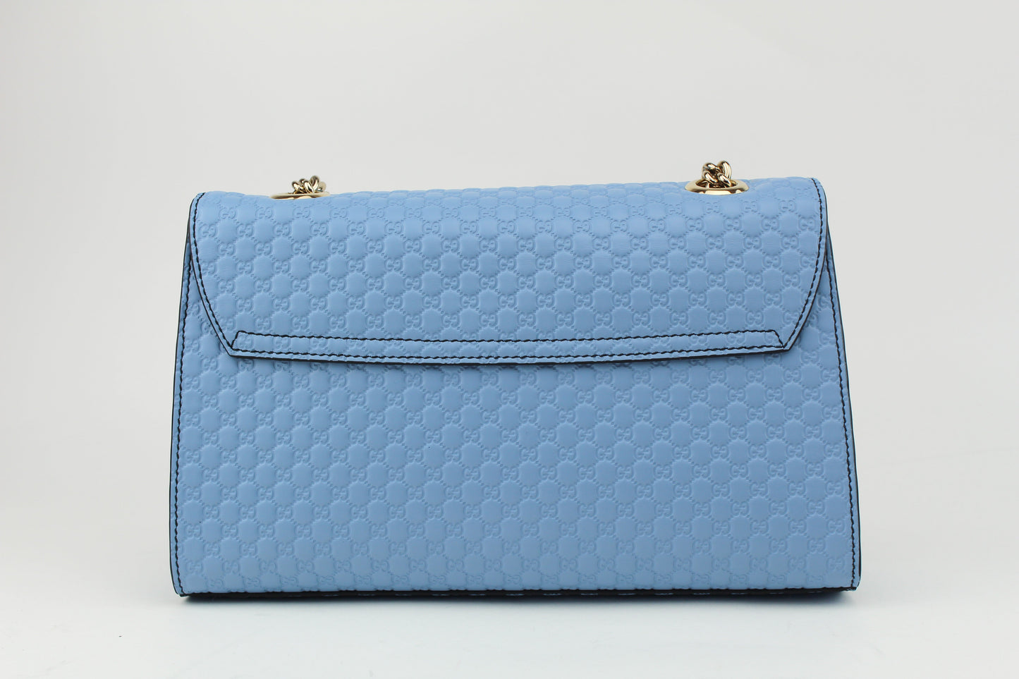 Gucci Emily Guccissima Medium Shoulder bag blue