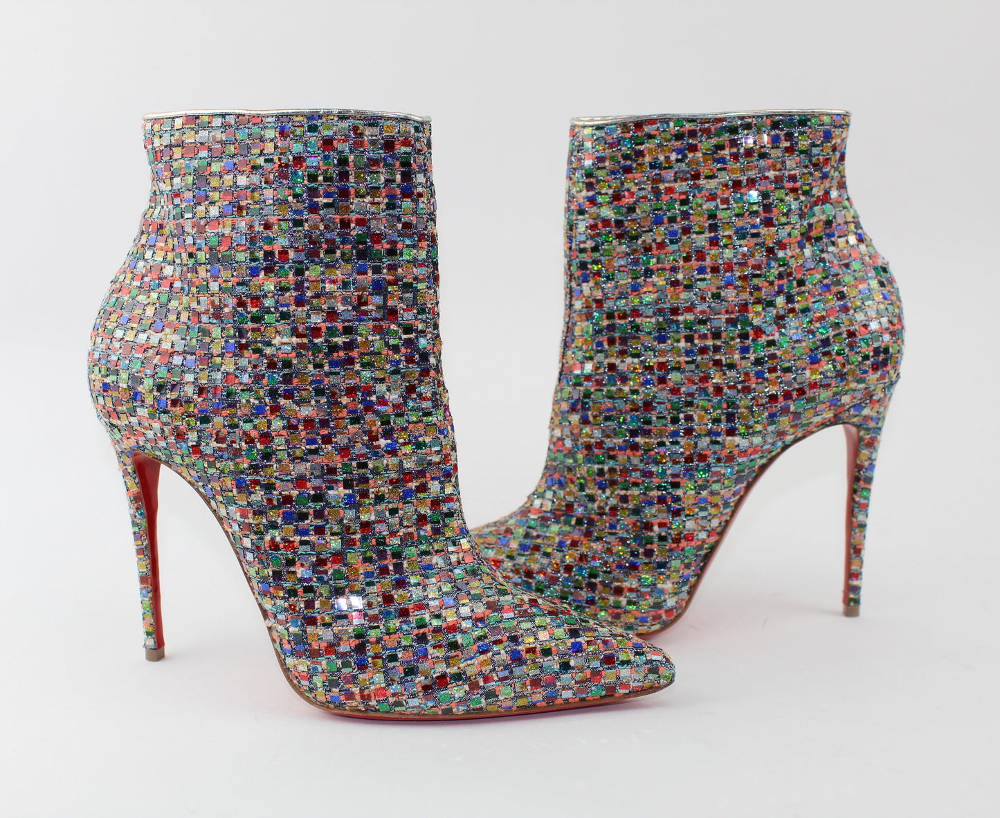 CHRISTIAN LOUBOUTIN SO KATE BOOTY 100 TRESSAGE MULTI
