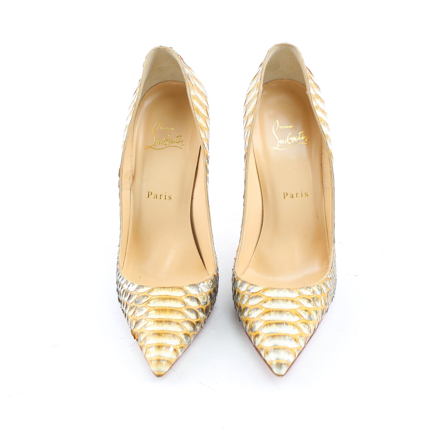 CHRISTIAN LOUBOUTIN SO KATE 120 PYTHON TROPICANA