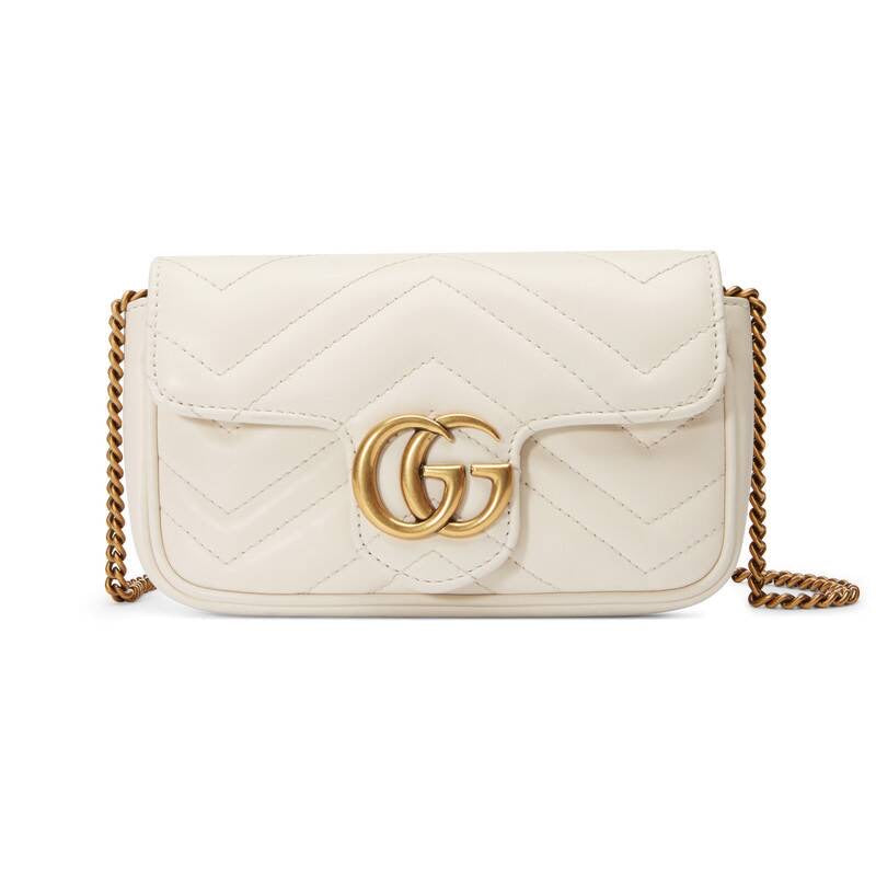 GUCCI GG MARMONT LEATHER SUPER MINI BAG