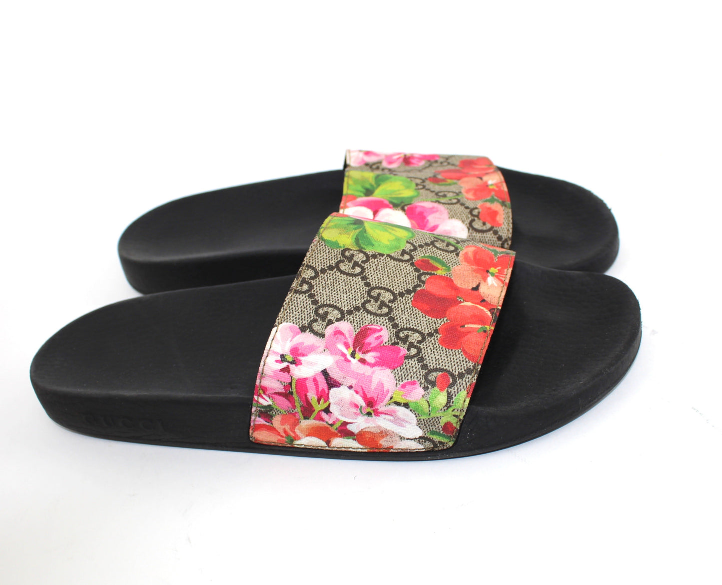 GUCCI GG BLOOMS SUPREME SLIDE SANDAL