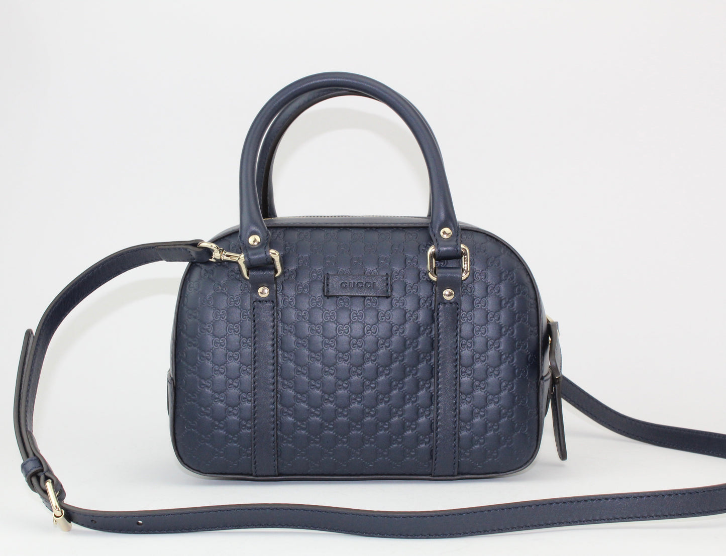 Gucci Guccissima Micro bag navy
