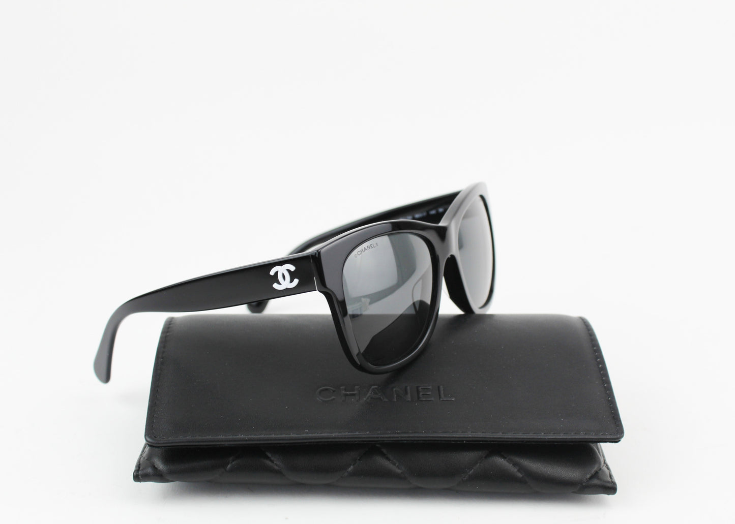 Chanel Square Sunglasses with Black Lenses