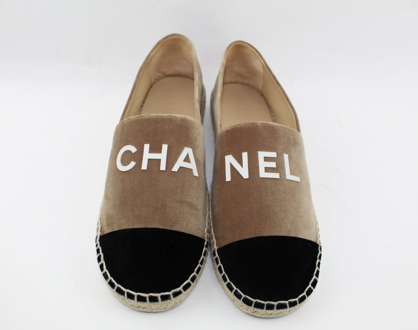 CHANEL VELVET ESPADRILLES