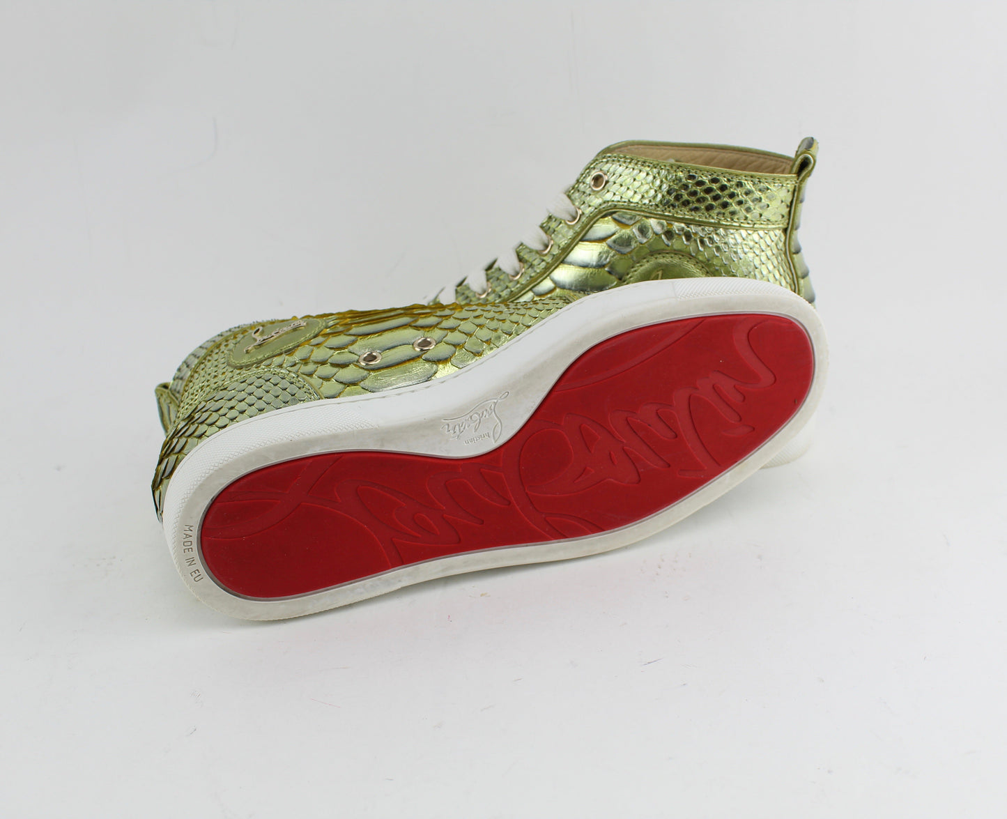 CHRISTIAN LOUBOUTIN PYTHON SNEAKERS SIZE 40